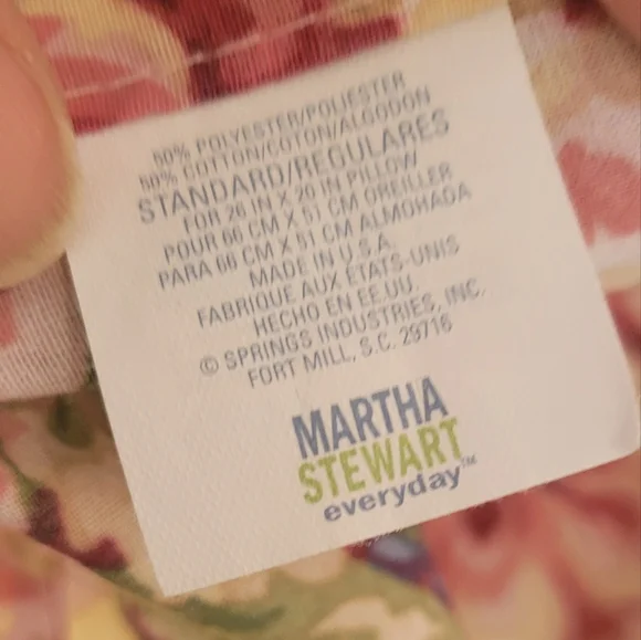 Y2K Martha Stewart Queen Size Bed Skirt And 2 Standard Shams 3pcs - Picture 6 of 13